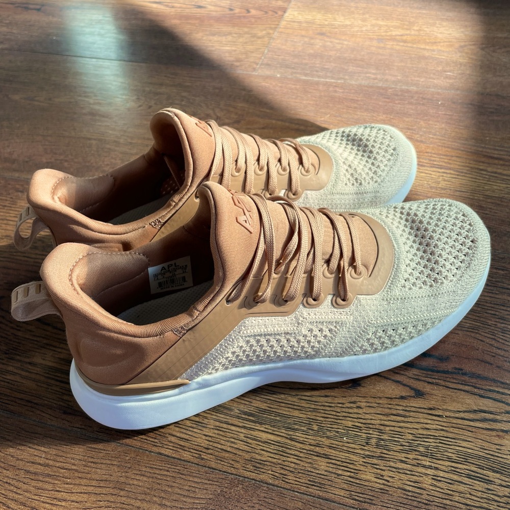APL Women's Athletic Shoes in Tan and Cream